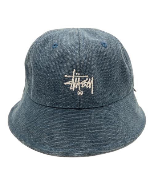 stussy（ステューシー）stussy (ステューシー) バケットハット ブルー サイズ:Sの古着・服飾アイテム