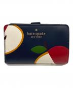 Kate Spadeケイトスペード）の古着「2つ折り財布」｜ネイビー