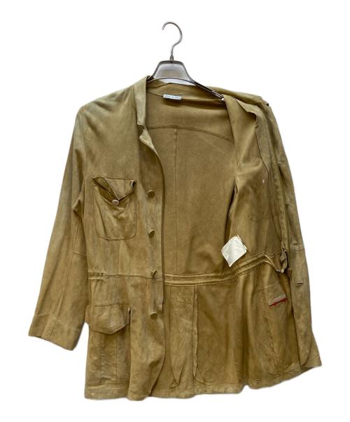 I MAESTRI（イ・マエストリ）I MAESTRI (イ・マエストリ) レザージャケット ブラウン サイズ:46の古着・服飾アイテム
