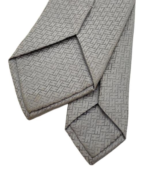 HERMES（エルメス）HERMES (エルメス) ネクタイ グレー サイズ:7.5cmの古着・服飾アイテム