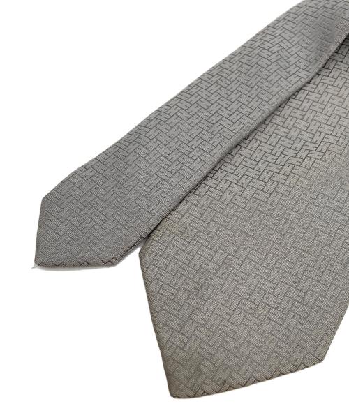 HERMES（エルメス）HERMES (エルメス) ネクタイ グレー サイズ:7.5cmの古着・服飾アイテム