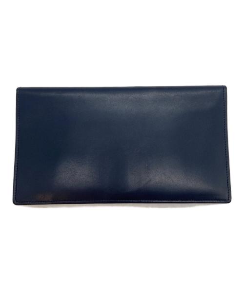 Aquascutum（アクアスキュータム）Aquascutum (アクアスキュータム) 長財布 ネイビーの古着・服飾アイテム