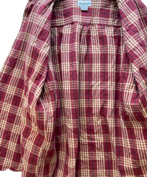 CarHartt（カーハート）CarHartt (カーハート) 長袖シャツ レッド サイズ:Mの古着・服飾アイテム