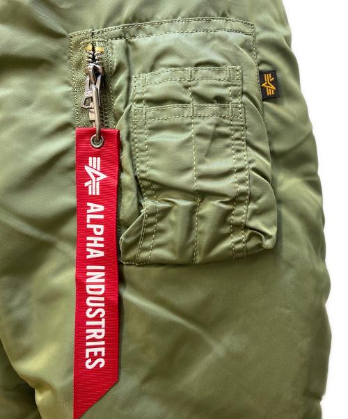 ALPHA INDUSTRIES（アルファインダストリーズ）ALPHA INDUSTRIES (アルファインダストリーズ) MA-1ジャケット カーキ サイズ:Lの古着・服飾アイテム