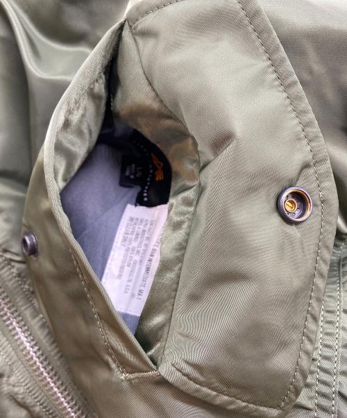 ALPHA INDUSTRIES（アルファインダストリーズ）ALPHA INDUSTRIES (アルファインダストリーズ) MA-1ジャケット カーキ サイズ:Lの古着・服飾アイテム
