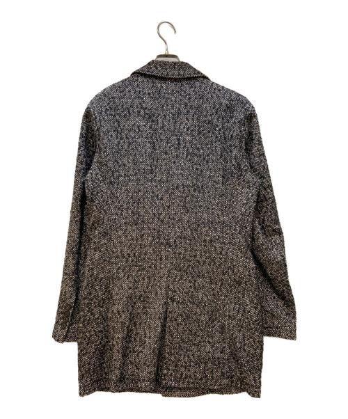 HUGO BOSS（ヒューゴ ボス）HUGO BOSS (ヒューゴ ボス) チェスターコート ブラック×ブラウン サイズ:50の古着・服飾アイテム