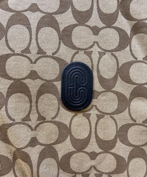 COACH（コーチ）COACH (コーチ) ジップパーカー ブラウン×ベージュ サイズ:Lの古着・服飾アイテム