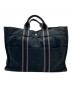 HERMES (エルメス) トートバッグ ブラック：10000円