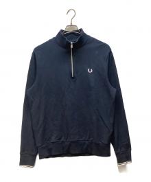 FRED PERRY（フレッドペリー）の古着「ハーフジップスウェット」｜ネイビー