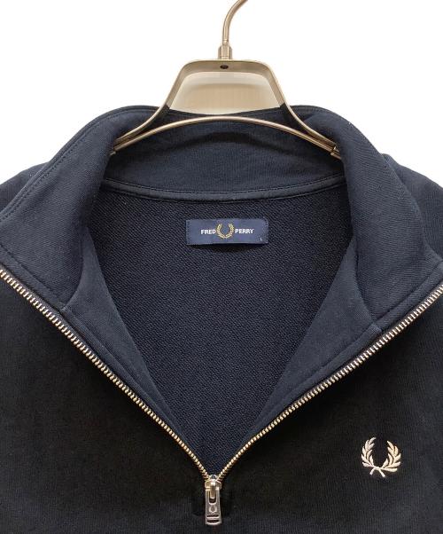 FRED PERRY（フレッドペリー）FRED PERRY (フレッドペリー) ハーフジップスウェット ネイビー サイズ:Lの古着・服飾アイテム