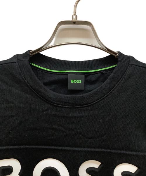 HUGO BOSS（ヒューゴ ボス）HUGO BOSS (ヒューゴ ボス) クルーネックスウェット ブラック サイズ:Sの古着・服飾アイテム