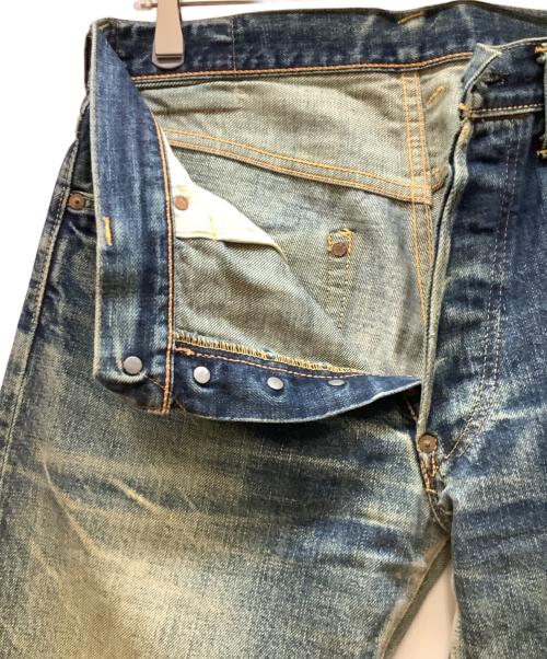 EVISU（エヴィス）EVISU (エヴィス) ダメージデニムパンツ インディゴ サイズ:31×35の古着・服飾アイテム