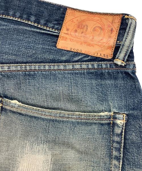EVISU（エヴィス）EVISU (エヴィス) ダメージデニムパンツ インディゴ サイズ:31×35の古着・服飾アイテム