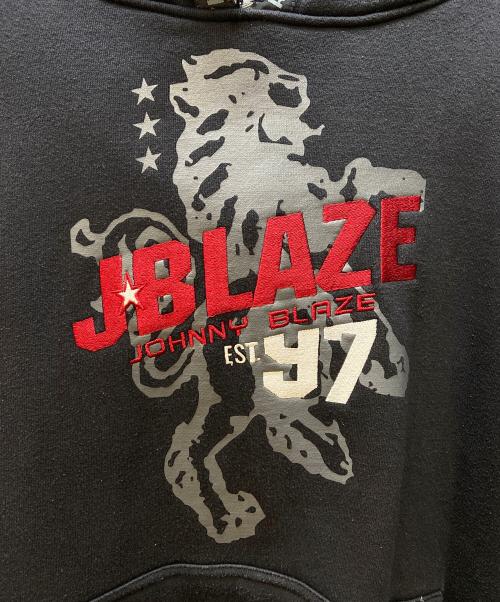 JOHNNY BLAZE（ジョニーブレイズ）JOHNNY BLAZE (ジョニーブレイズ) プルオーバーパーカー ブラック サイズ:XLの古着・服飾アイテム