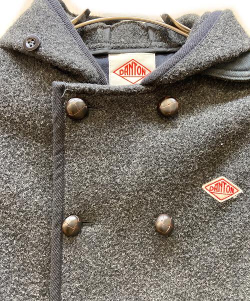 DANTON（ダントン）DANTON (ダントン) ダブルコート/ウールモッサフーディショートコート グレー サイズ:FREEの古着・服飾アイテム