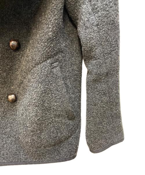 DANTON（ダントン）DANTON (ダントン) ダブルコート/ウールモッサフーディショートコート グレー サイズ:FREEの古着・服飾アイテム