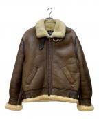US SHEEPSKIN INTERNATIONALユーエスシープシキンインターナショナル）の古着「ムートンジャケット」｜ブラウン