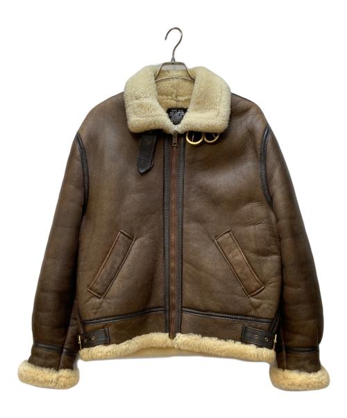 US SHEEPSKIN INTERNATIONAL（ユーエスシープシキンインターナショナル）US SHEEPSKIN INTERNATIONAL (ユーエスシープシキンインターナショナル) ムートンジャケット ブラウン サイズ:42の古着・服飾アイテム