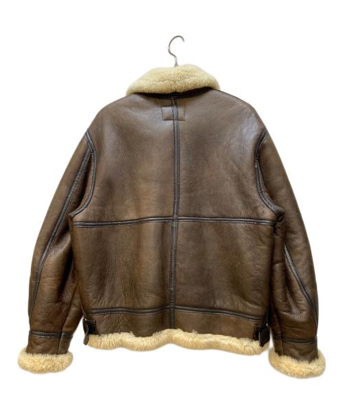 US SHEEPSKIN INTERNATIONAL（ユーエスシープシキンインターナショナル）US SHEEPSKIN INTERNATIONAL (ユーエスシープシキンインターナショナル) ムートンジャケット ブラウン サイズ:42の古着・服飾アイテム