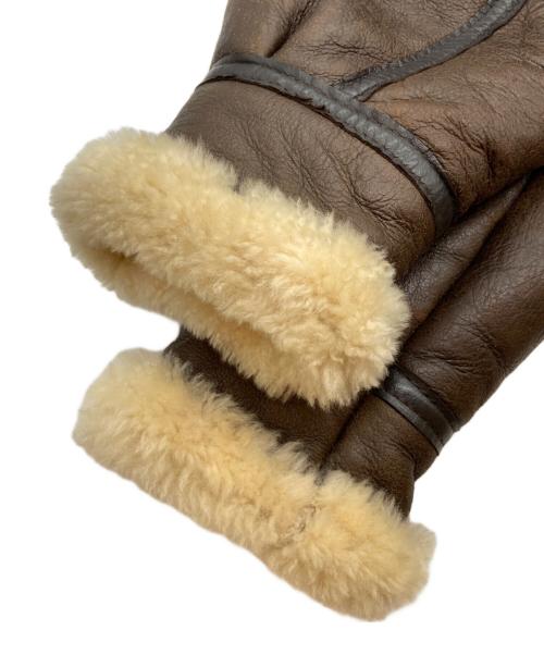 US SHEEPSKIN INTERNATIONAL（ユーエスシープシキンインターナショナル）US SHEEPSKIN INTERNATIONAL (ユーエスシープシキンインターナショナル) ムートンジャケット ブラウン サイズ:42の古着・服飾アイテム