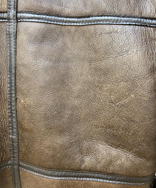 US SHEEPSKIN INTERNATIONAL（ユーエスシープシキンインターナショナル）US SHEEPSKIN INTERNATIONAL (ユーエスシープシキンインターナショナル) ムートンジャケット ブラウン サイズ:42の古着・服飾アイテム