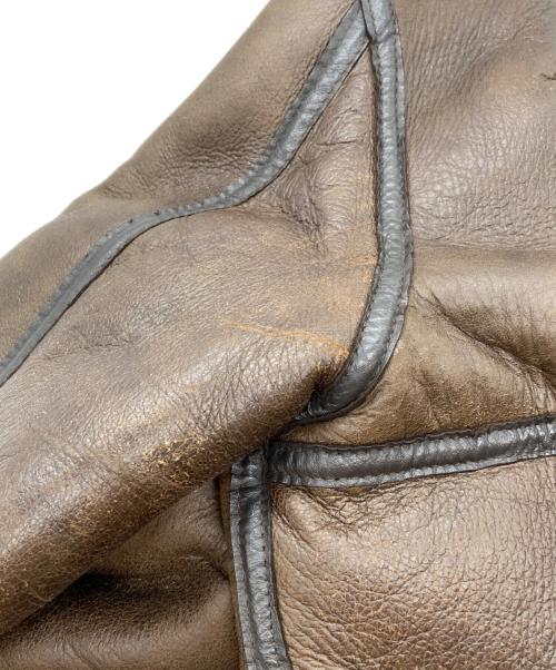 US SHEEPSKIN INTERNATIONAL（ユーエスシープシキンインターナショナル）US SHEEPSKIN INTERNATIONAL (ユーエスシープシキンインターナショナル) ムートンジャケット ブラウン サイズ:42の古着・服飾アイテム