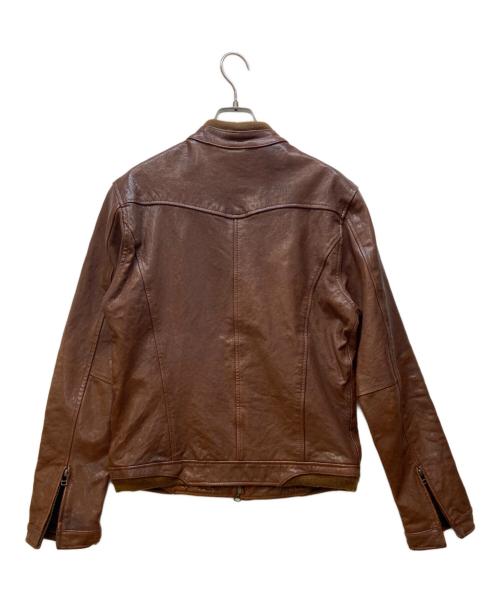 HIBECK（ハイベック）HIBECK (ハイベック) レザージャケット ブラウン サイズ:2の古着・服飾アイテム
