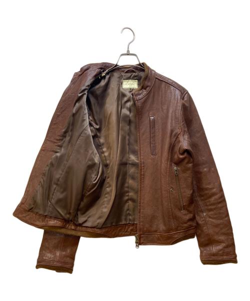 HIBECK（ハイベック）HIBECK (ハイベック) レザージャケット ブラウン サイズ:2の古着・服飾アイテム