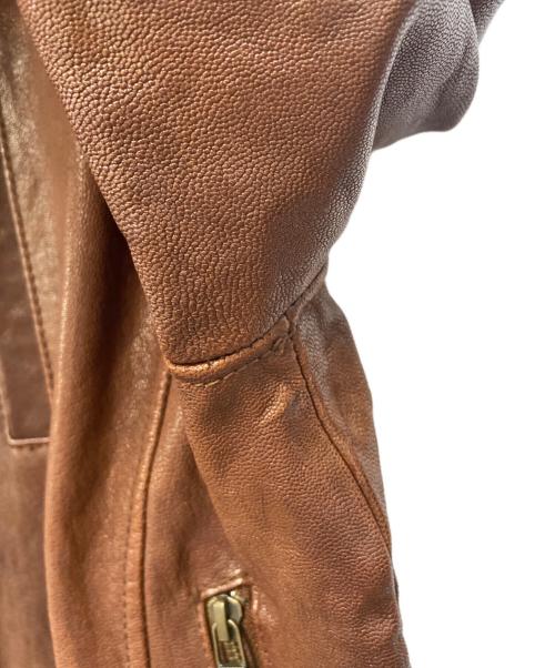 HIBECK（ハイベック）HIBECK (ハイベック) レザージャケット ブラウン サイズ:2の古着・服飾アイテム