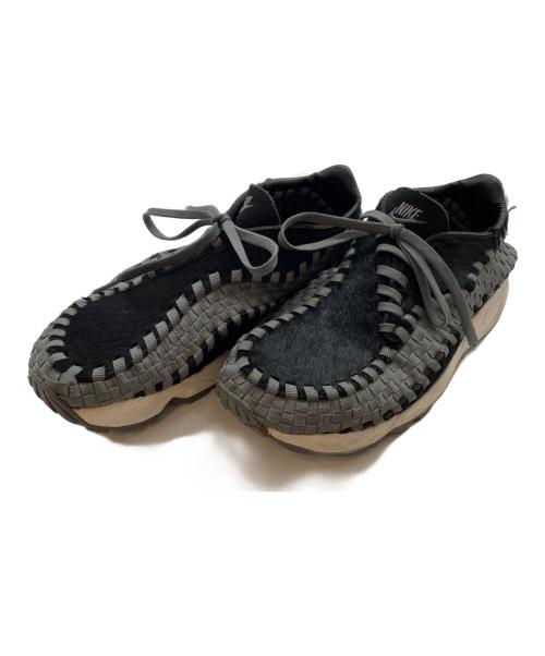 NIKE（ナイキ）NIKE (ナイキ) ローカットスニーカー/フットスケープ ウーブン NIKE W AIR FOOTSCAPE WOVEN ブラック×グレー サイズ:24.5cmの古着・服飾アイテム
