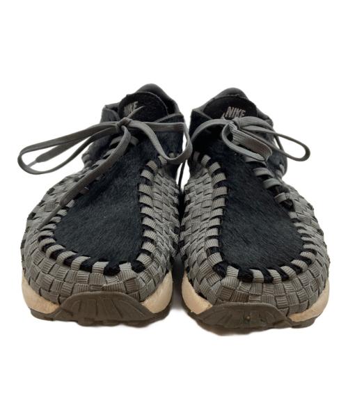 NIKE（ナイキ）NIKE (ナイキ) ローカットスニーカー/フットスケープ ウーブン NIKE W AIR FOOTSCAPE WOVEN ブラック×グレー サイズ:24.5cmの古着・服飾アイテム