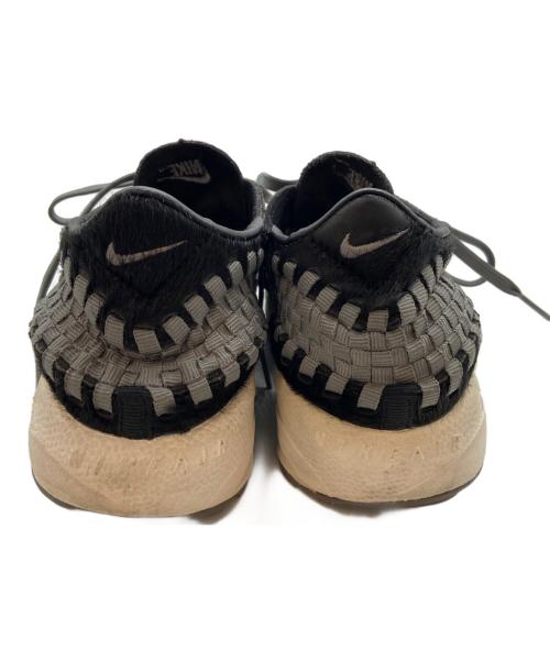 NIKE（ナイキ）NIKE (ナイキ) ローカットスニーカー/フットスケープ ウーブン NIKE W AIR FOOTSCAPE WOVEN ブラック×グレー サイズ:24.5cmの古着・服飾アイテム