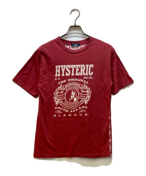 Hysteric Glamour（ヒステリックグラマー）Hysteric Glamour (ヒステリックグラマー) 半袖カットソー レッド サイズ:Sの古着・服飾アイテム