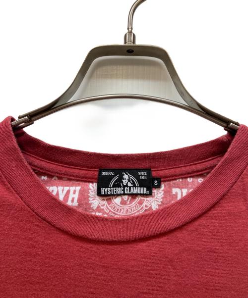 Hysteric Glamour（ヒステリックグラマー）Hysteric Glamour (ヒステリックグラマー) 半袖カットソー レッド サイズ:Sの古着・服飾アイテム