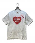 HUMAN MADEヒューマンメイド）の古着「半袖カットソー」｜ホワイト×レッド
