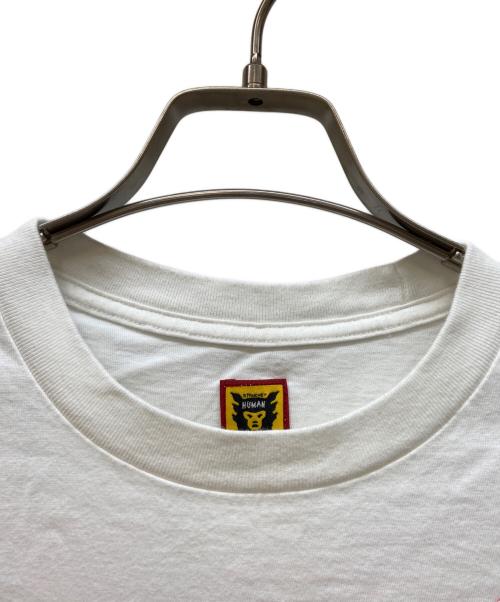 HUMAN MADE（ヒューマンメイド）HUMAN MADE (ヒューマンメイド) 半袖カットソー ホワイト×レッド サイズ:Mの古着・服飾アイテム