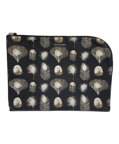 ALEXANDER McQUEEN（アレキサンダーマックイーン）ALEXANDER McQUEEN (アレキサンダーマックイーン) クラッチバッグ ブラックの古着・服飾アイテム