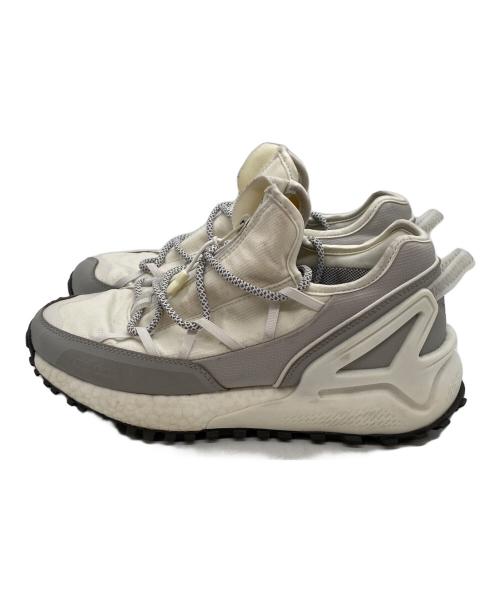 adidas（アディダス）adidas (アディダス) ローカットスニーカー ホワイト×グレー サイズ:25.5cmの古着・服飾アイテム