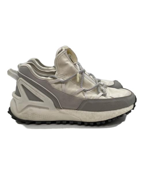 adidas（アディダス）adidas (アディダス) ローカットスニーカー ホワイト×グレー サイズ:25.5cmの古着・服飾アイテム