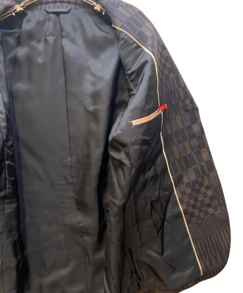 PAUL SMITH（ポールスミス）PAUL SMITH (ポールスミス) 3Bジャケットセットアップ ブラウン×ブラック サイズ:Mの古着・服飾アイテム
