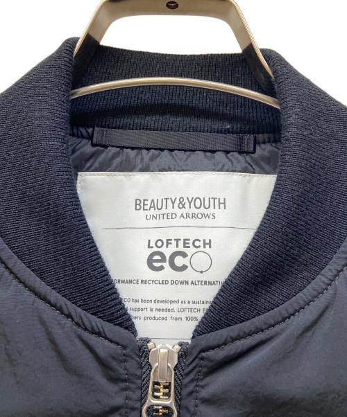 BEAUTY&YOUTH UNITED ARROWS（ビューティーアンドユースユナイテッドアローズ）BEAUTY&YOUTH UNITED ARROWS (ビューティーアンドユースユナイテッドアローズ) MA-1ジャケット ブラック サイズ:Sの古着・服飾アイテム