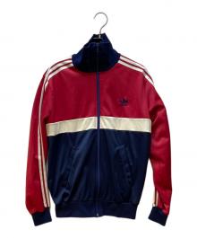 adidas（アディダス）の古着「トラックジャケット」｜レッド×ネイビー×ホワイト