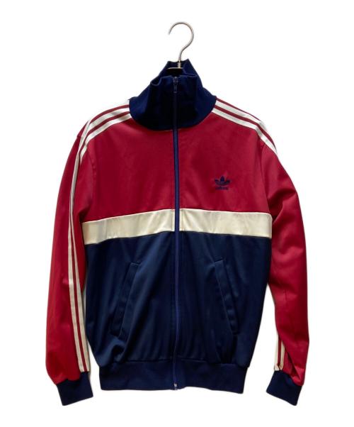 adidas（アディダス）adidas (アディダス) トラックジャケット レッド×ネイビー×ホワイト サイズ:Mの古着・服飾アイテム