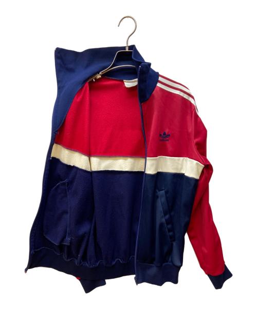 adidas（アディダス）adidas (アディダス) トラックジャケット レッド×ネイビー×ホワイト サイズ:Mの古着・服飾アイテム
