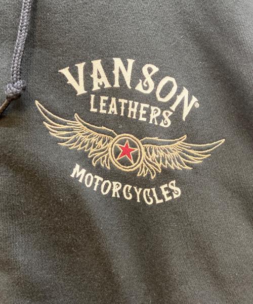 VANSON（バンソン）VANSON (バンソン) ジップパーカー ブラック サイズ:Lの古着・服飾アイテム