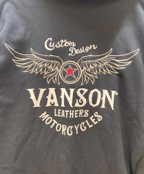 VANSON（バンソン）VANSON (バンソン) ジップパーカー ブラック サイズ:Lの古着・服飾アイテム