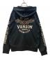 VANSON (バンソン) ジップパーカー ブラック サイズ:L：9000円