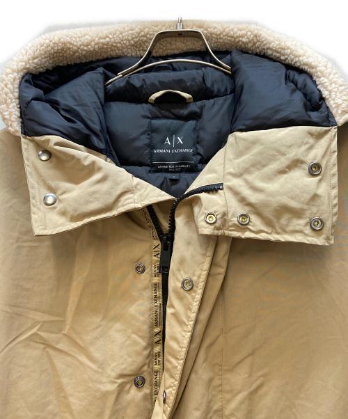 ARMANI EXCHANGE（アルマーニ エクスチェンジ）ARMANI EXCHANGE (アルマーニ エクスチェンジ) 中綿ジャケット ベージュ サイズ:Mの古着・服飾アイテム