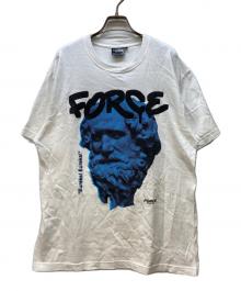 FORCE festival（フォース・フェスティバ）の古着「半袖カットソー」｜ホワイト×ブラック×ブルー