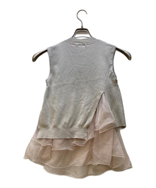 FRAY ID（フレイ アイディー）FRAY ID (フレイ アイディー) ニットベスト ベージュ サイズ:FREEの古着・服飾アイテム